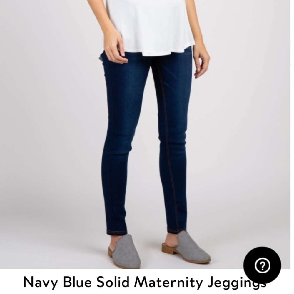 Pink blush maternity jeggings